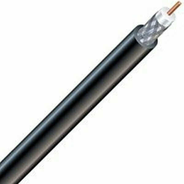Southwire Coaxial Cable, 18 AWG Wire, 1 -Conductor, 500 ft L, Copper Conductor, Quad Shielding 56918441